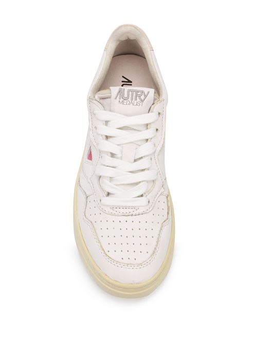 Perforated leather sneakers AUTRY | AULWGG04GOAT WHITE